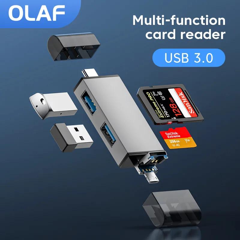 Olaf 7 in 1 ũ SD ī , USB ÷ ̺ ޸, TF SD ī , OTG Ÿ C 3.1 USB 